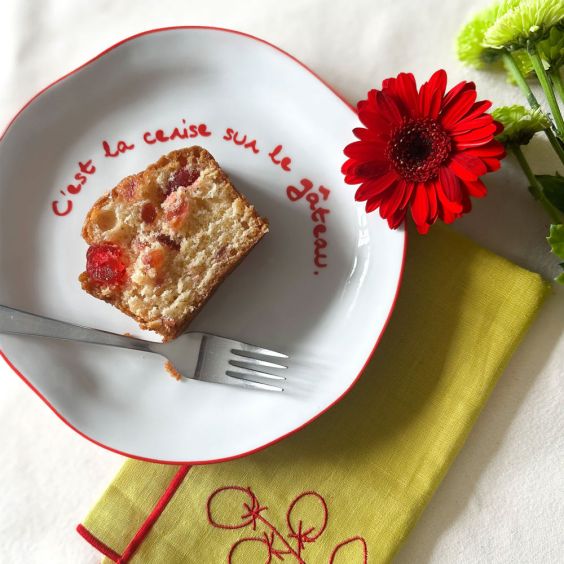 MAEGEN Statement Plate -  C'est la Cerise Sur le Gateau