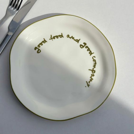 MAEGEN Statement Plate - Good Food and Good Company