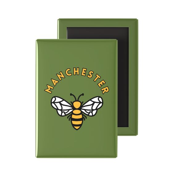 Manchester Bee Green Fridge Magnet