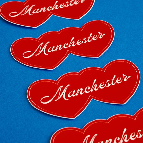 Proper Good Manchester Hearts Sticker