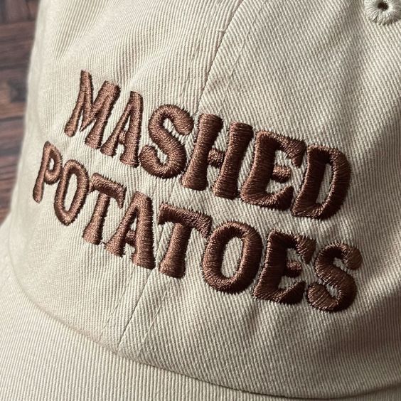 Silver Spider Dad Cap - Mashed Potatoes