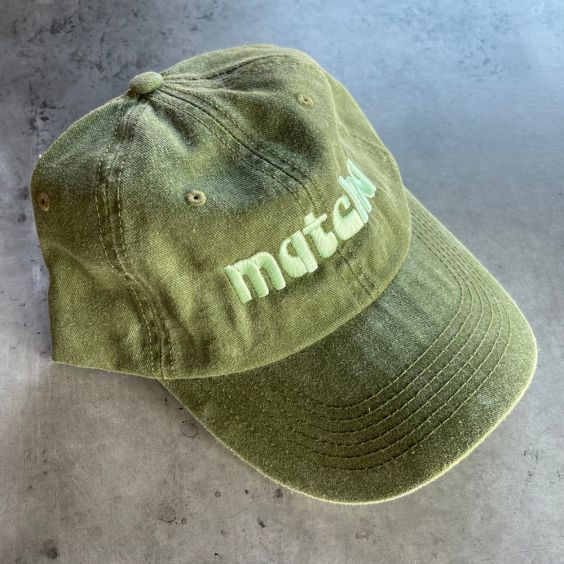 Silver Spider Dad Cap - Matcha
