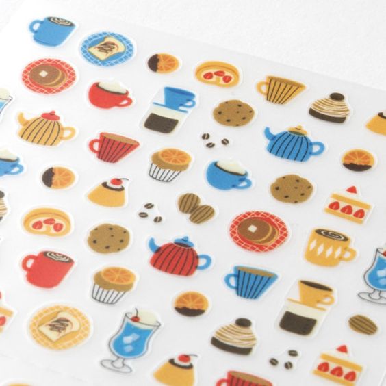 Midori Sticker Sheet 2683 Café