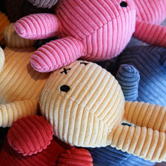 Bon Ton Toys x Miffy Corduroy Soft Toy - Bubblegum Pink