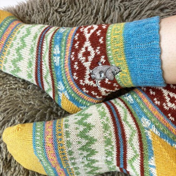 Moomin Fair Isle Socks