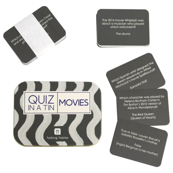 Movie Trivia Quiz in a Tin