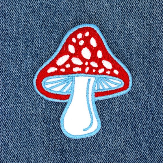 These Are Things Iron-On Patch - Mushroom