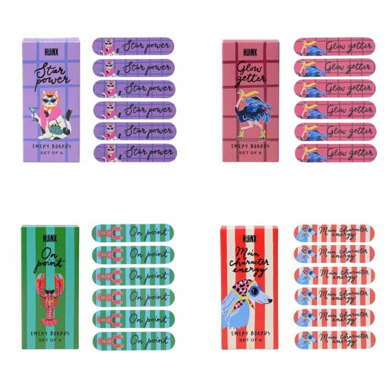 HiJinx Set of 6 Emery Board Nail Files