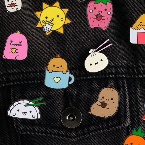 Noodoll Ricespud Mug Pin
