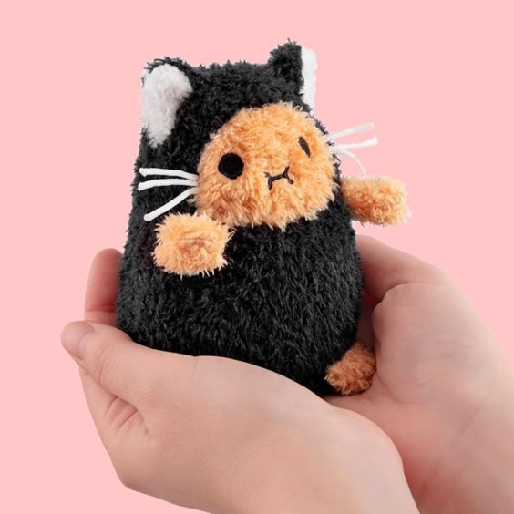 Noodoll Mini Ricespud - Black Kitty