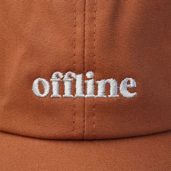 Offline Slogan Cap Terracotta