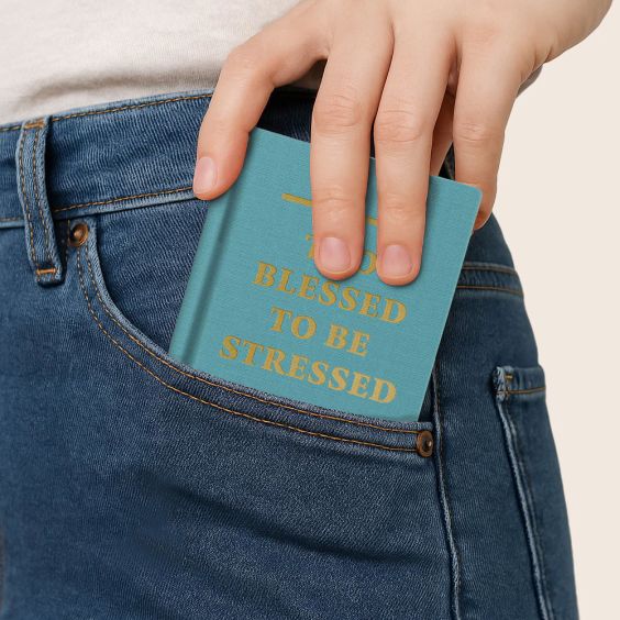 Ohh Deer A7 Tiny Notebook - Too Blessed to be Stressed