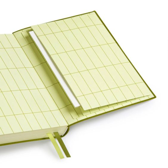 Ohh Deer Olive Green Fabric Daily Planner - B6