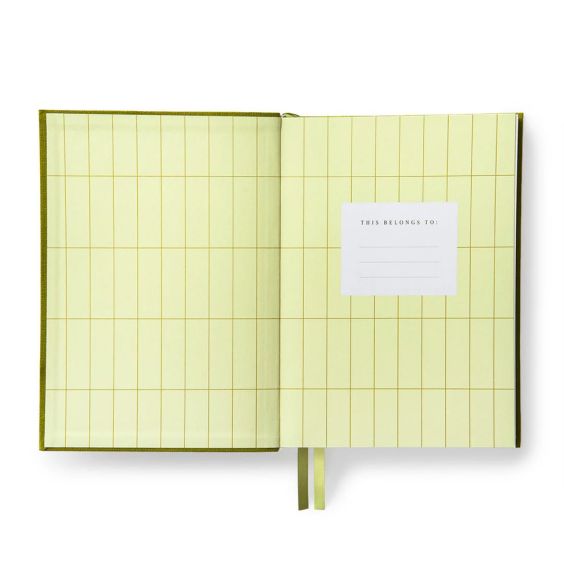 Ohh Deer Olive Green Fabric Daily Planner - A5