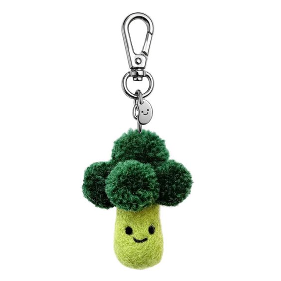 Ohh Deer Silly Bean Keyring - Broccoli