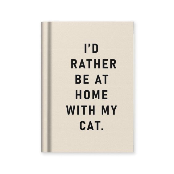 Ohh Deer A7 Tiny Notebook - I'd Rather Be At Home With my Cat