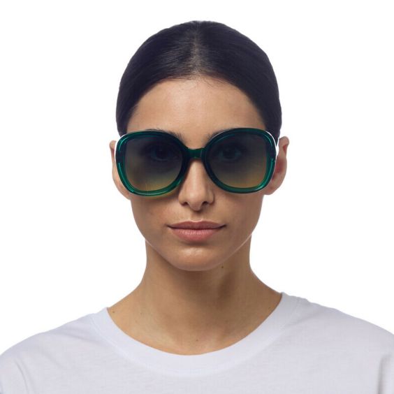 OKKIA Anna Sunglasses - Transparent Green