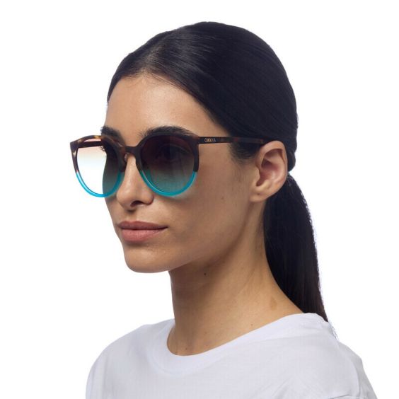 OKKIA Berlino Sunglasses - Bright Blue Havana