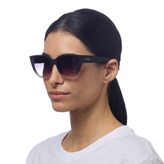 OKKIA Silvia Sunglasses - Black Pink (Shaded Rose)