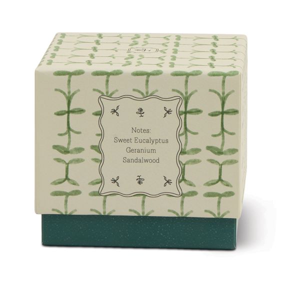 Paddywax Tulip Glass Scented Candle - Verbena & Eucalyptus