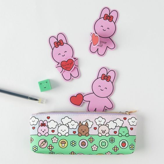 Paper Poetry Chingu Pink Bunny Sticky Notes