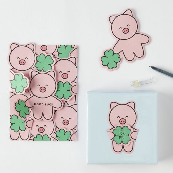 Paper Poetry Chingu Pig Sticky Notes