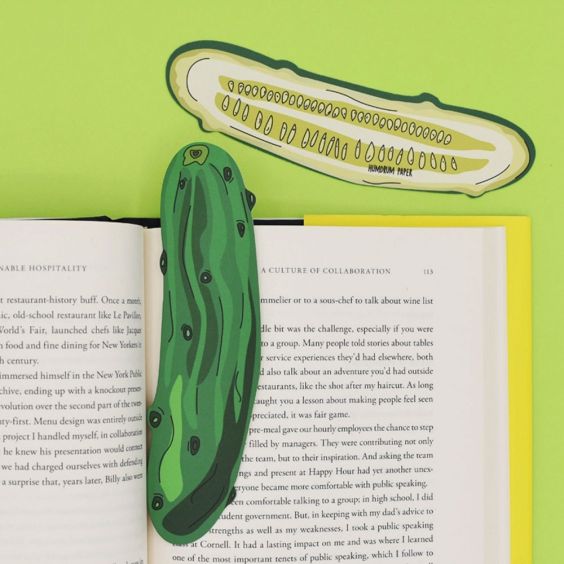 Humdrum Paper Pickle Bookmark