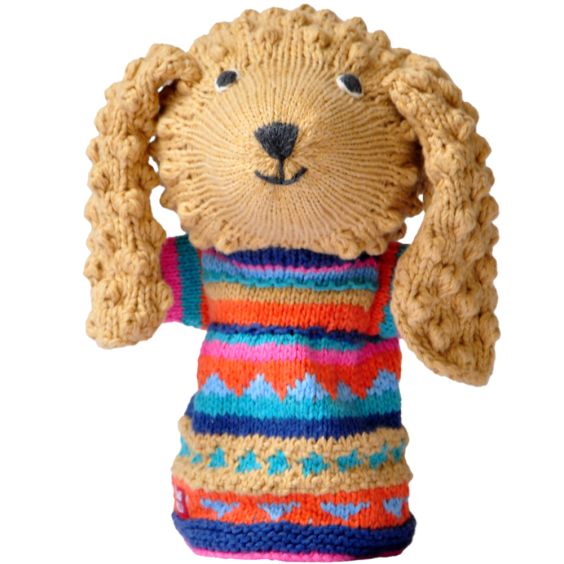 ChunkiChilli Poodle Knitted Hand Puppet 