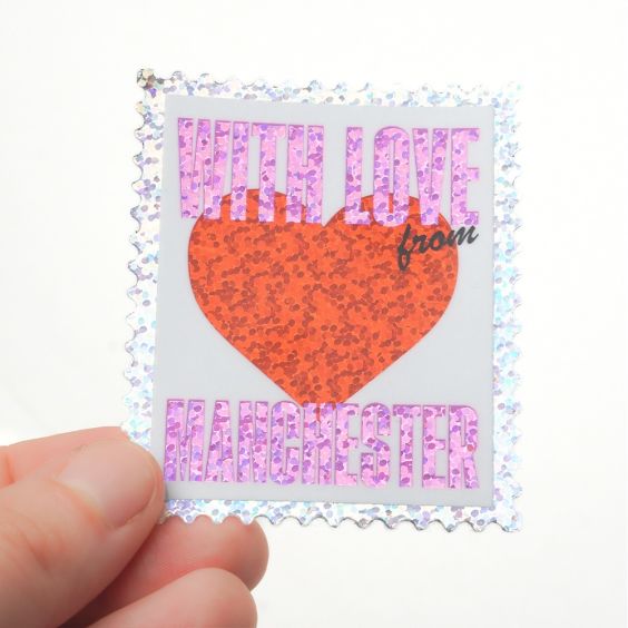 Proper Good With Love From Manchester Sticker