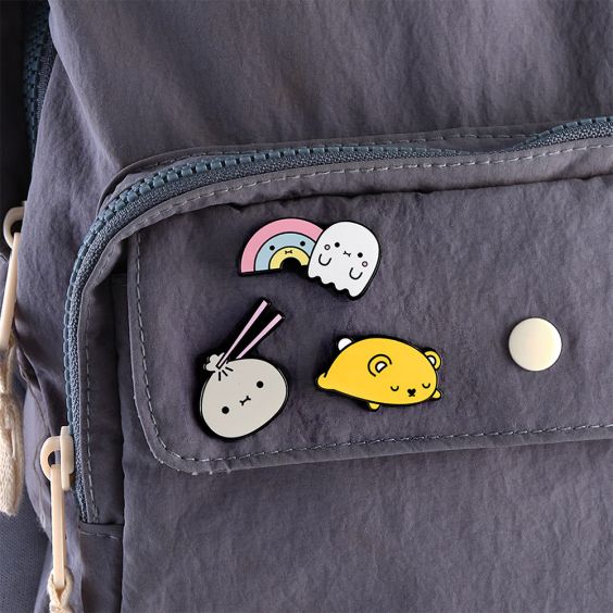 Noodoll Ricerainbow & Riceboo Pin