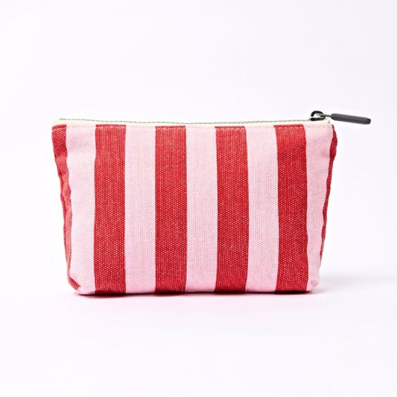 ROKA Maida Vale Makeup Bag - Strawberry Stripe