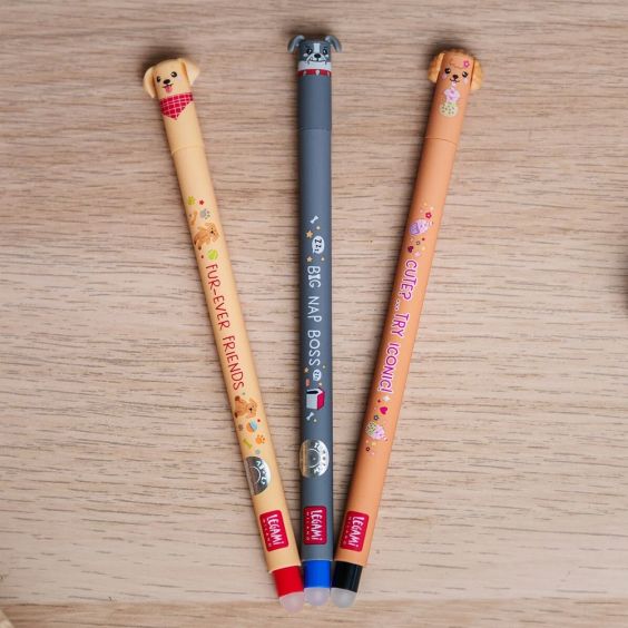 Legami Erasable Pen Set Fur-Ever Friends