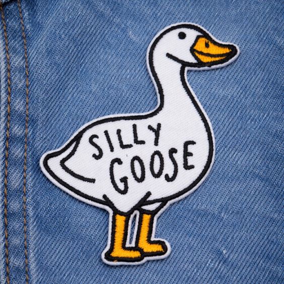These Are Things Iron-On Patch - Silly Goose