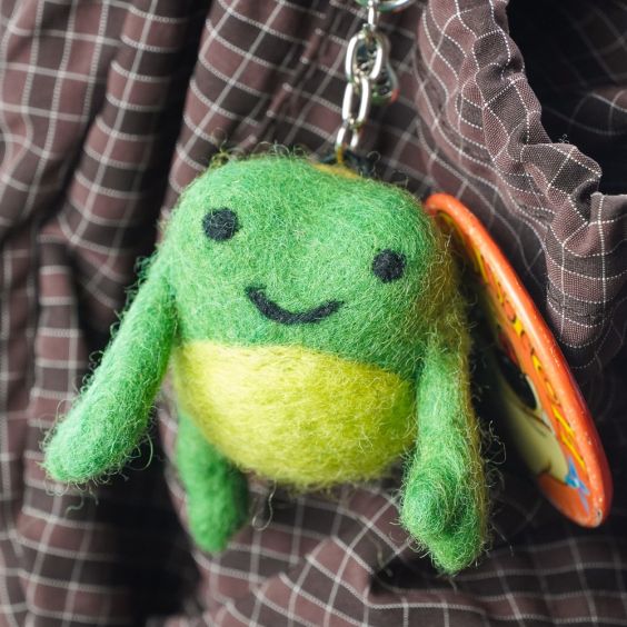 Ohh Deer Silly Bean Keyring - Frog