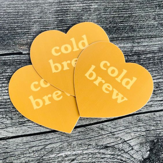 Silver Spider Sticker - Cold Brew