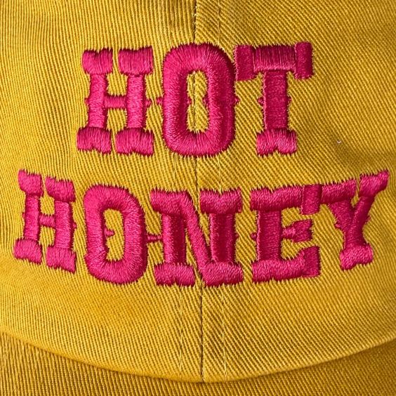 Silver Spider Dad Cap - Hot Honey