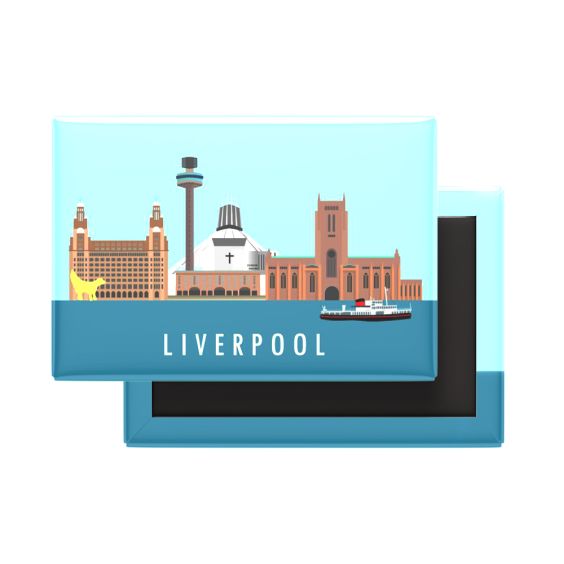 Liverpool Skyline Fridge Magnet