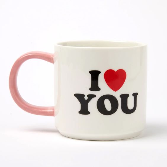 Snoopy Mug - I Love You Hearts