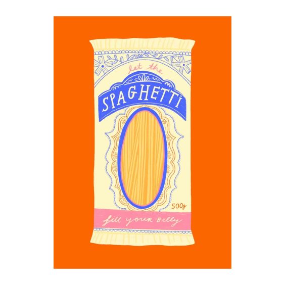 Spaghetti Packet Print 