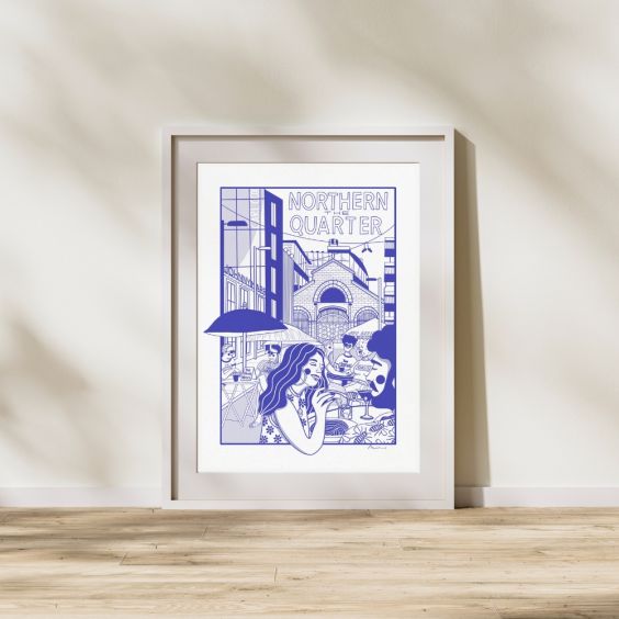Manchester Northern Quarter A3 Print