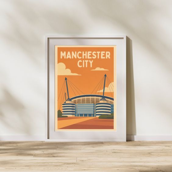Man City FC Stadium A3 Print