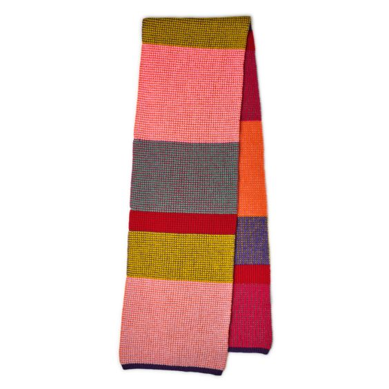 Robert Mackie Stobo Scarf Pink Stripe