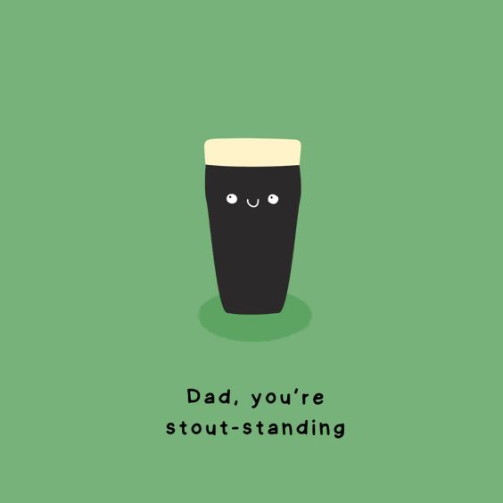 Stout-standing Father's Day Card