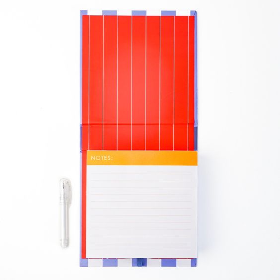 Breton Stripe Desk Note Pad & Pen