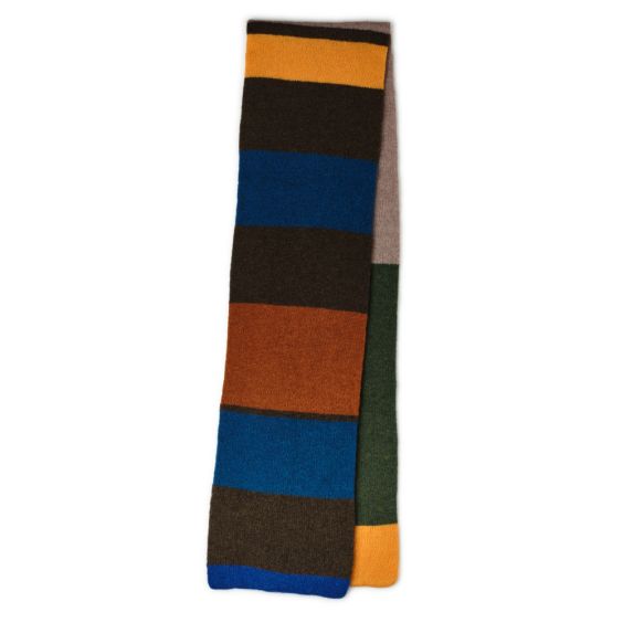 Robert Mackie Sween Scarf Green Stripe