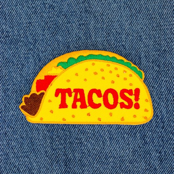 These Are Things Iron-On Patch - Tacos
