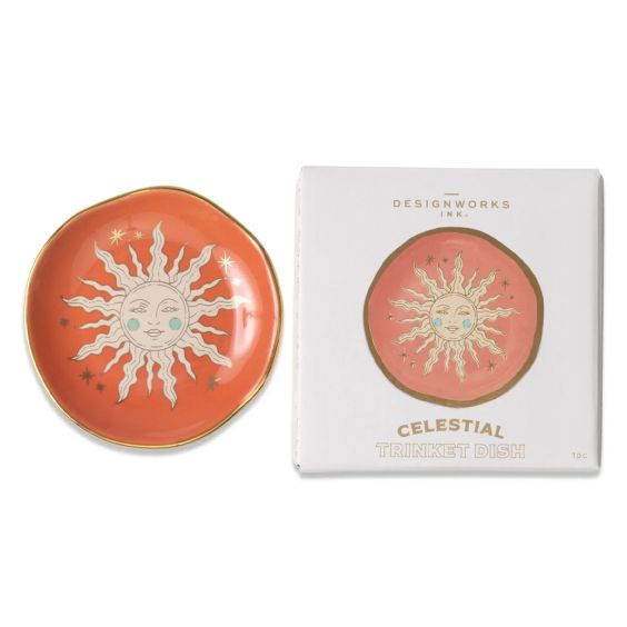 Terracotta Sun Round Trinket Dish