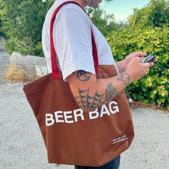 The General Classification Beer Tote Bag - Brown