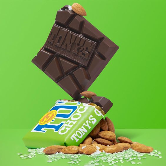 Tony's Chocolonely Almond Sea Salt Chocolate (Vegan)