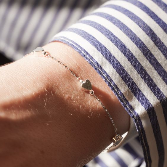 Silver Heart Bracelet